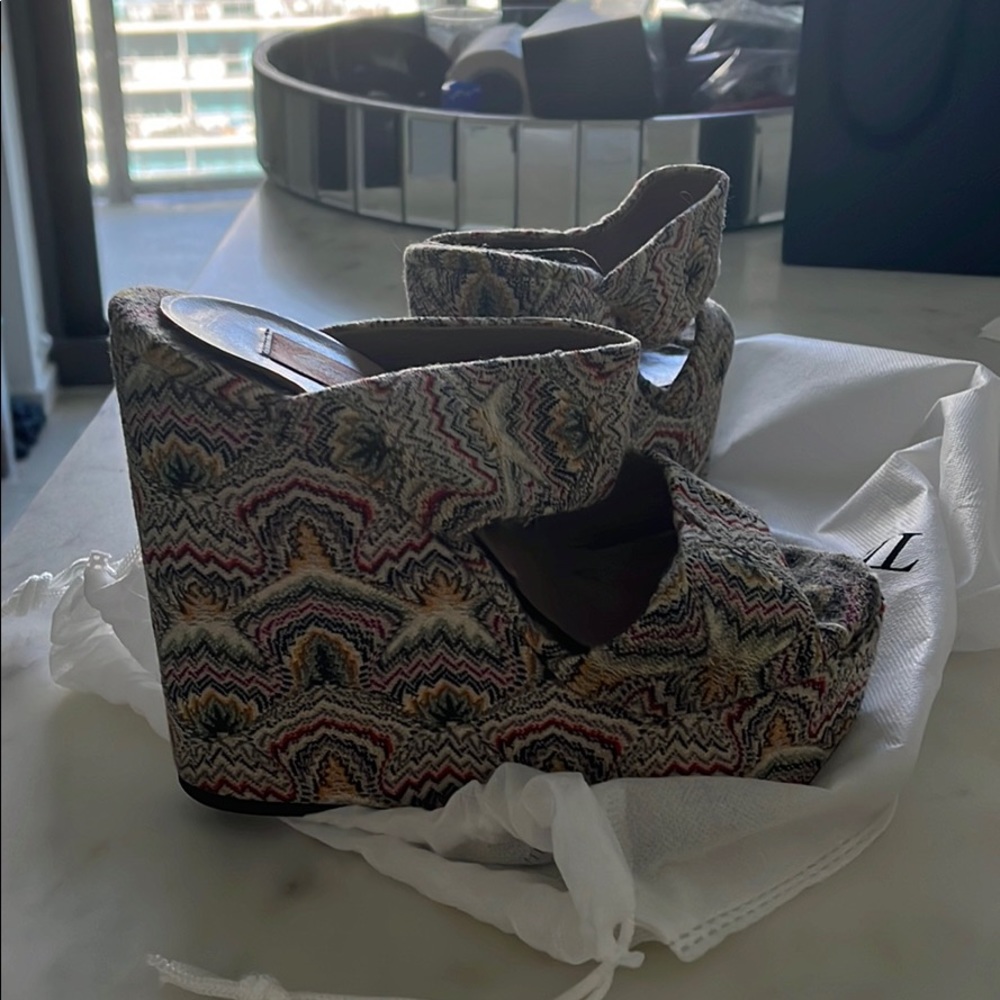 Funky MISSONI platform heels - authentic 37.5
